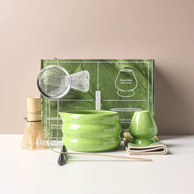 Bamboo Whisk Chasen - 4/7 STKS Japanse Matcha Set Matcha