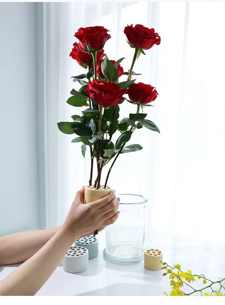 Spiralvormige stengelhouder vo - Ikebana Vase Kenzan recensie en prijs
